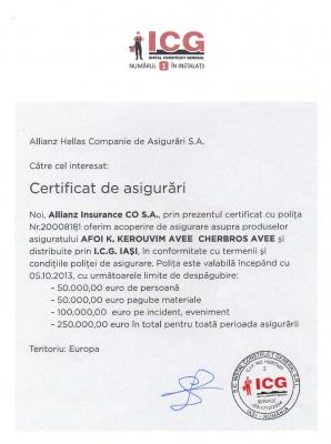 Certificat Asigurari Cherbros