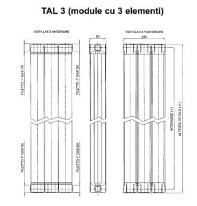 TAL 2000 x 3 elementi, 1227 W, Ferroli - 