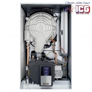 CENTRALA TERMICA IN CONDENSATIE FERROLI BLUEHELIX HITECH 24C + KIT EVACUARE GAZE ARSE SI RADIATOR PORTPROSOP CODOU - 