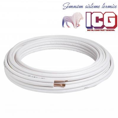 TEAVA CUPRU COLAC DUBLU IZOLAT 1/4X3/8